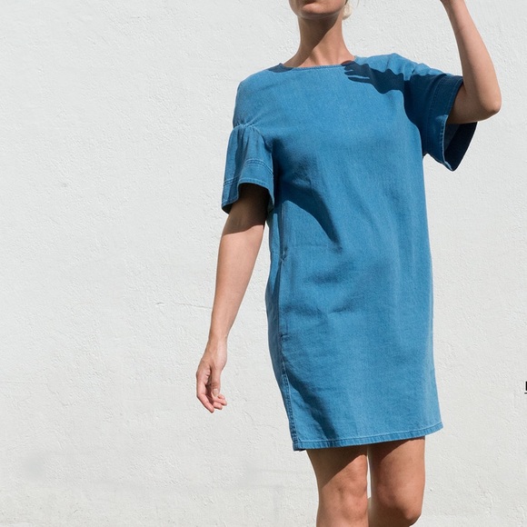 COS Dresses & Skirts - COS | flutter sleeve drop shoulder shift dress